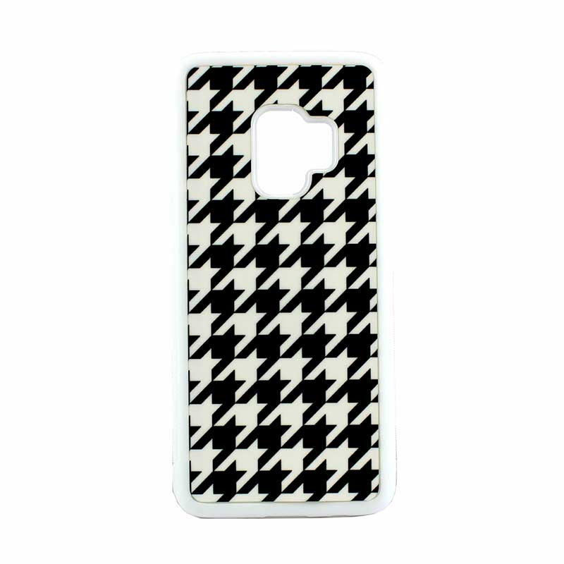 Dyetrans Sublimation Samsung S9 Dauphin Rubber Case - White