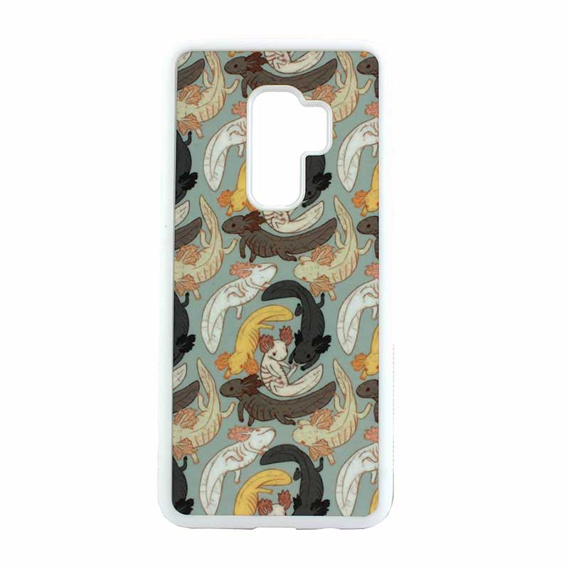 Dyetrans Sublimation Samsung S9 PLUS Dauphin Rubber Case - White