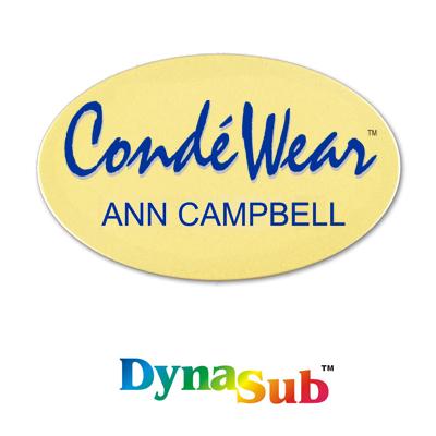 DynaSub® Rectangle Bling Badge Insert - Satin Gold