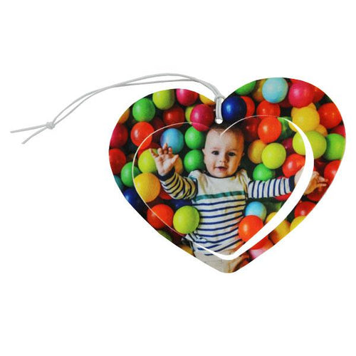 DyeTrans Sublimation Blank 3D Felt Ornament - Heart - 4.75