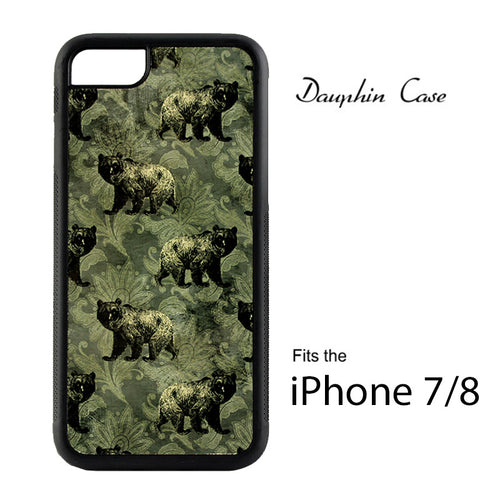 iPhone® 7/8 Dauphin™ Sublimation Hard Rubber Case - Black w/ White Aluminum Insert