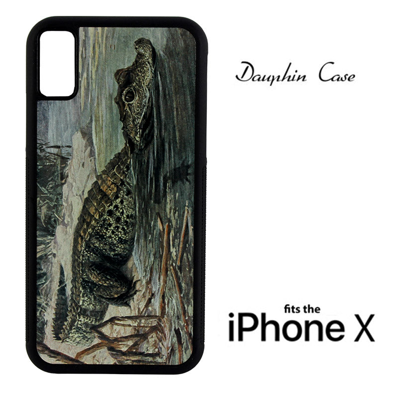 iPhone® X/XS Dauphin™ Sublimation Rubber Case - Black w/ White Aluminum Insert