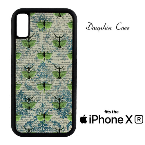 iPhone® XR Dauphin™ Sublimation Rubber Case - Black w/ White Aluminum Insert