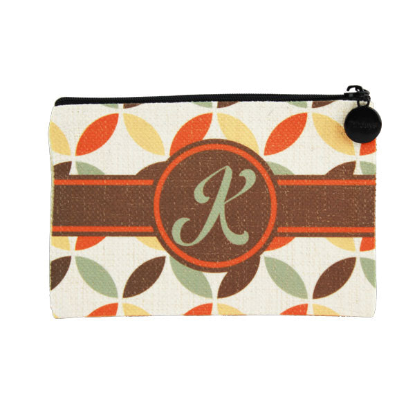 Linen Zippered Coin or Small Device Bag