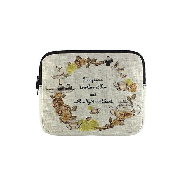 Sublimation Blank SubliLinen Tablet Bag - w/ Zipper