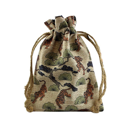 Sublimation Blank Faux Burlap Drawstring Bag - 4.7