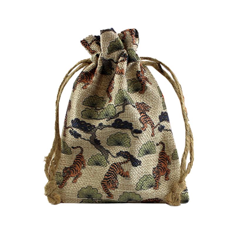 Sublimation Blank Faux Burlap Drawstring Bag - 4.7