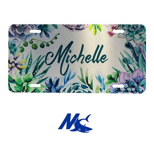Mako™ Sublimation Blank Aluminum License Plate - Silver Gloss
