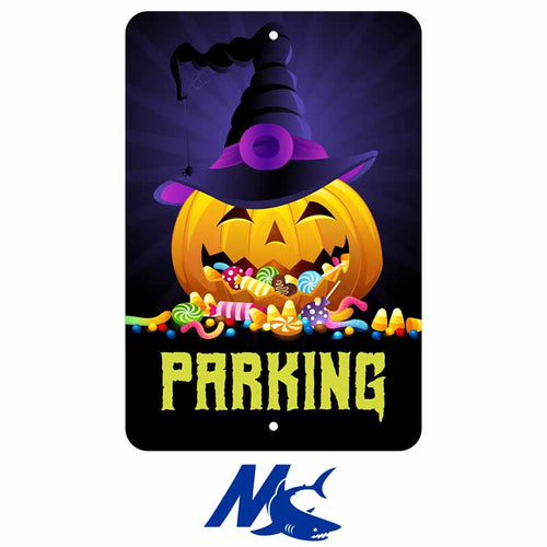 Aluminum Parking Sign - 8in x 12in - Gloss White - 2 Holes