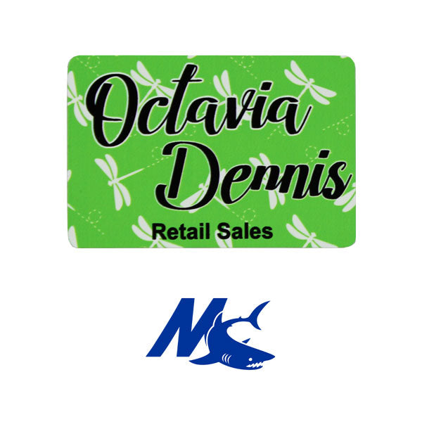 Mako™ Sublimation Blank Aluminum Name Badge - 2