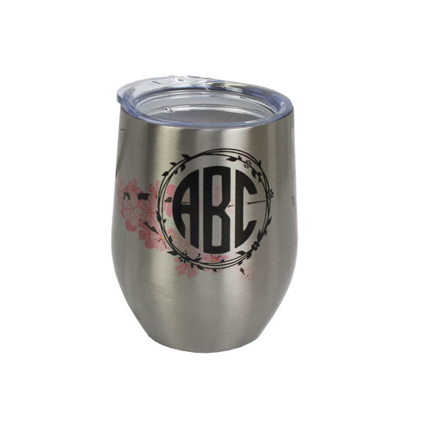 Stainless Steel Stemless Wine Tumbler - 12oz - Silver