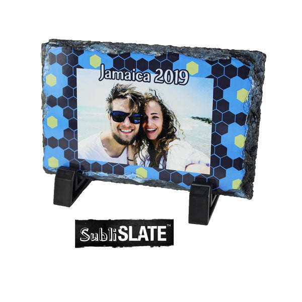 SubliSlate™ Blank Sublimation Slate Glossy Plaque - 3.93