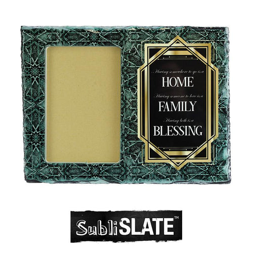 SubliSlate™ Blank Sublimation Slate Rectangle with Cut Out Frame - 7.5