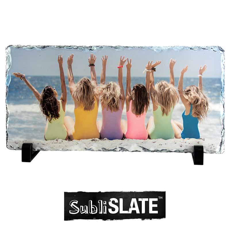 SubliSlate™ Blank Sublimation Slate Plaque - 6.3