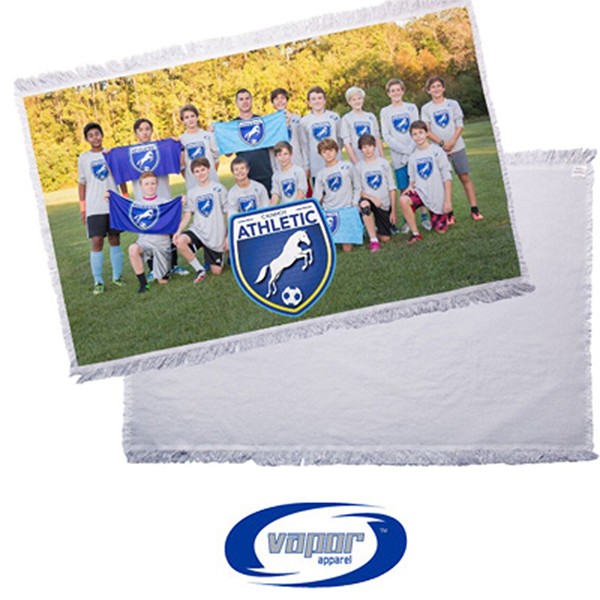 Sublimation Blank SubliThrow Blanket - 38 in x 54 in - Grey Back