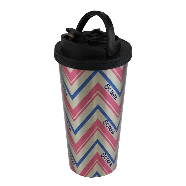 16oz SS Tumbler with with handled black lid