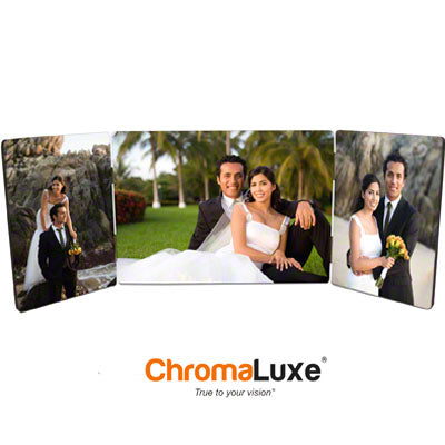 ChromaLuxe Sublimation Blank Hardboard Hinged Panel Set - 3-Panels