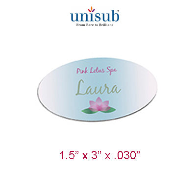 Unisub Sublimation Blank Name Badge - 1.5