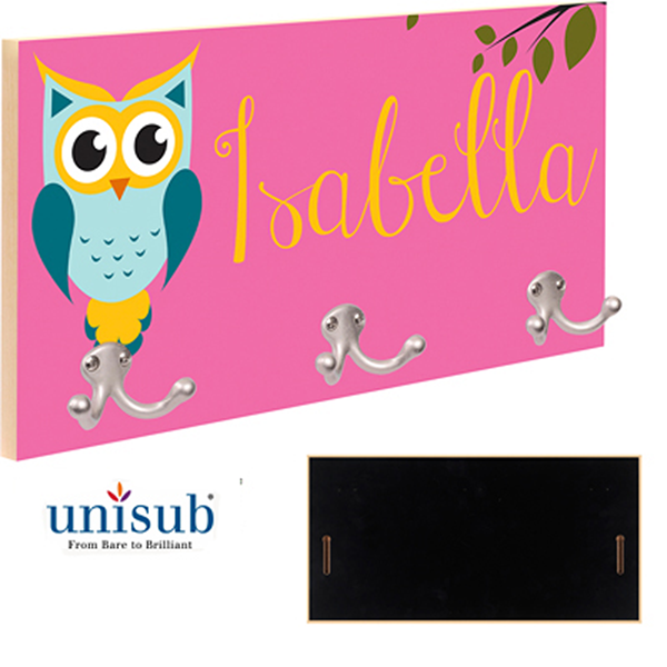 MDF Coat Hanger - 8in x 16in - Straight Maple Finish Edge