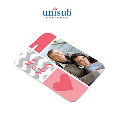 Unisub Sublimation Blank Aluminum Bag Tag - 2.75