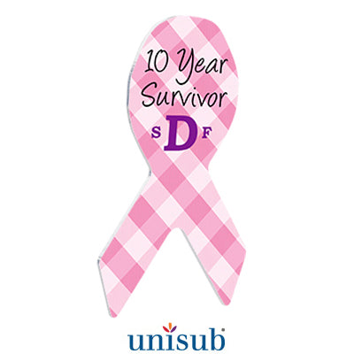 Awareness Ribbon Shape Unisub® Aluminum Magnet