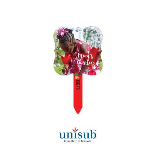 Unisub Sublimation Blank Outdoor Aluminum Garden Stake - 2.75