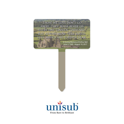 Unisub Blank Outdoor Aluminum Garden Stake - 7.75