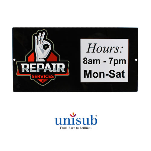 Unisub EXT Sublimation Blank Aluminum Outdoor Signage - 8