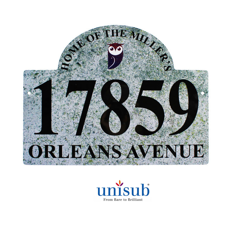 Unisub EXT Sublimation Blank Aluminum Outdoor Signage - 11.5