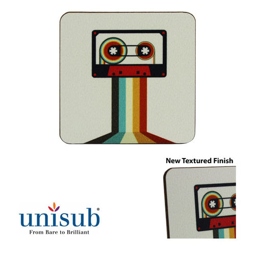 Unisub Sublimation Blank Textured Hardboard Magnet - Square