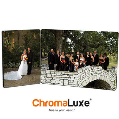 ChromaLuxe Sublimation Blank Hardboard Hinged Panel Set - 2-Panels