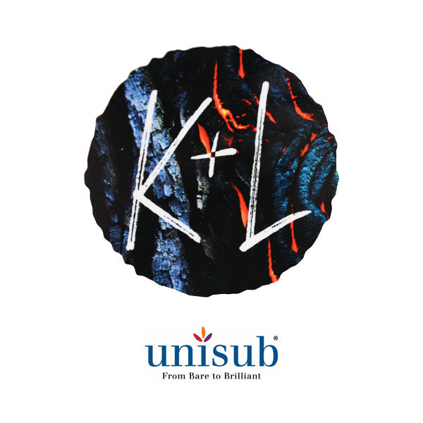 Unisub Sublimation Blank Rustic Edge Hardboard Magnet - 3