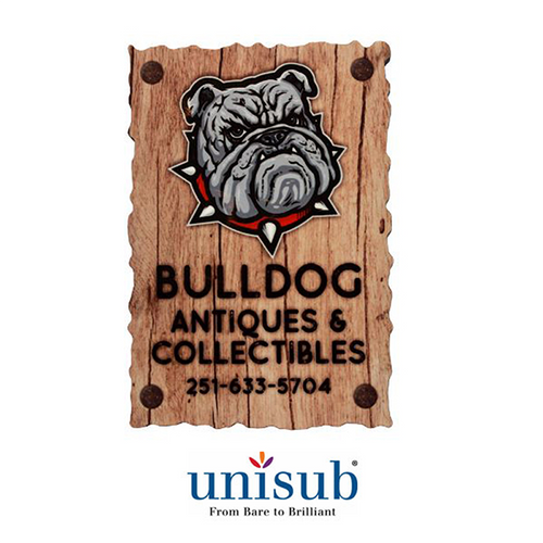 Unisub Blank Rustic Edge Hardboard Magnet - 2.37in x3.5in - Rectangle