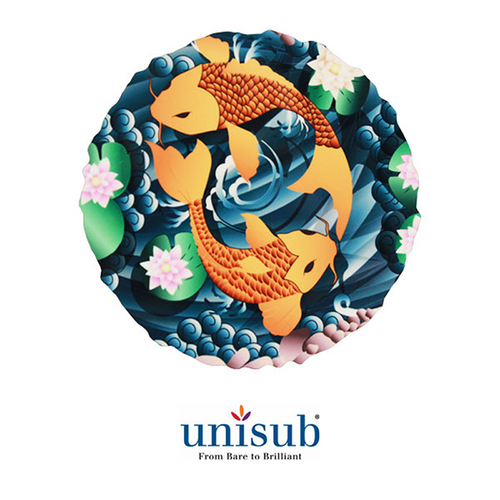 Rustic Edge Hardboard Coaster - 4in - Round w/ Cork Bottom