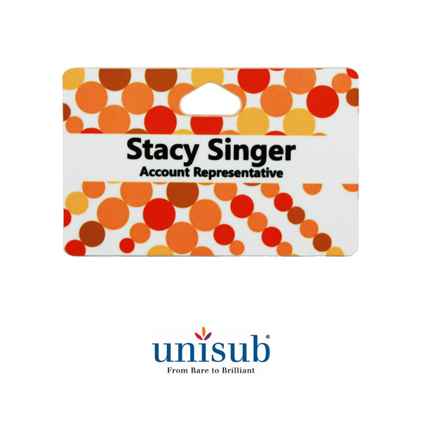 Unisub Sublimation Blank FRP ID Badge - 2.125