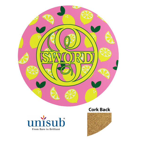 Unisub Sublimation Blank Hardboard Table Toppers - Round