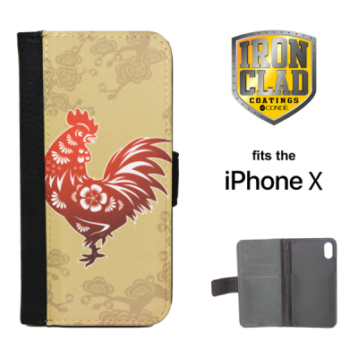 iPhone X/XS Malaga Notebook Case - Black