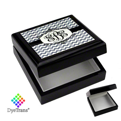 DyeTrans® Designer Lacquered Black Wooden Box