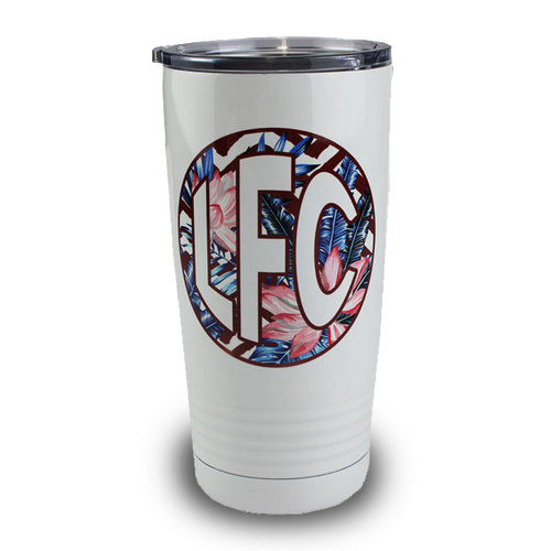 20oz Ringed Tumbler White