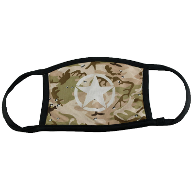 Vapor® Sublimation Blank Face Mask - Large w/Black Trim - 6 Pack