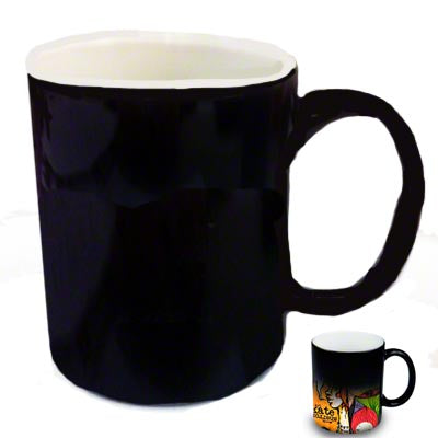 Morph Mug Sublimation Blank Ceramic Color Changing Mug - 11oz - Black
