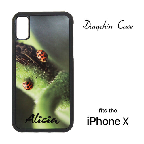 iPhone® X/XS Dauphin™ Hard Rubber Case - Black