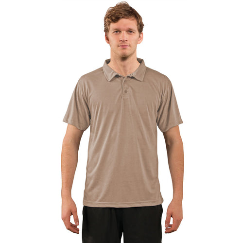 Sublimation Vapor® Performance Adult Polo - Sand - Small
