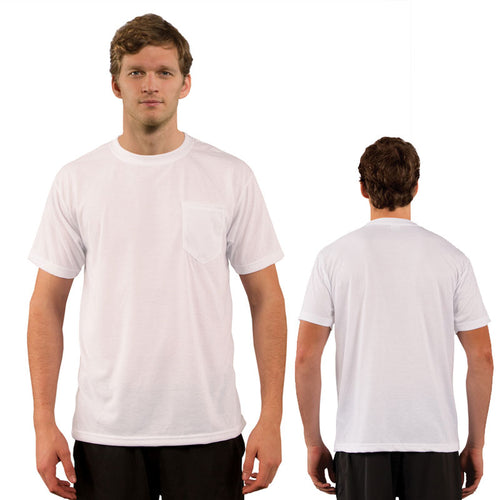 Sublimation Vapor Apparel White Pocket Tee - Adult - Medium