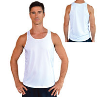 Sublimation Solar Sleeveless Singlet - White - Medium