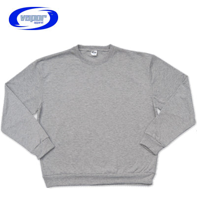 Adult Vapor Basic Crew Sweatshirt - Ash Heather - Large