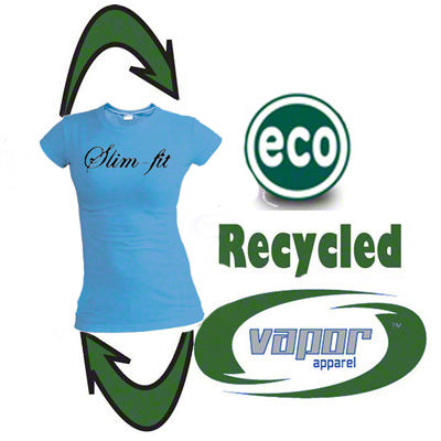 Ladies Vapor Eco SlimFit Short Sleeve T-Periwinkle