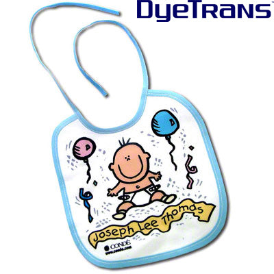 DyeTrans Sublimation Blank Baby Bib 8