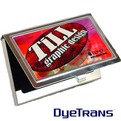 DyeTrans Sublimation Blank Business Card Holder - 2.25