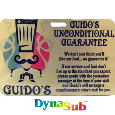 DynaSub Sublimation Blank Aluminum ID Badge - 2.125